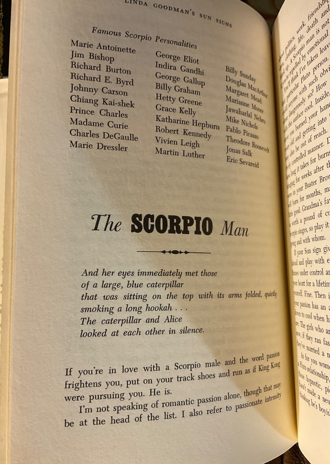 Linda Goodman’s Sun Signs TRUE 1st EDITION 1st PRINT ASTROLOGY HC/DJ 1968 Book