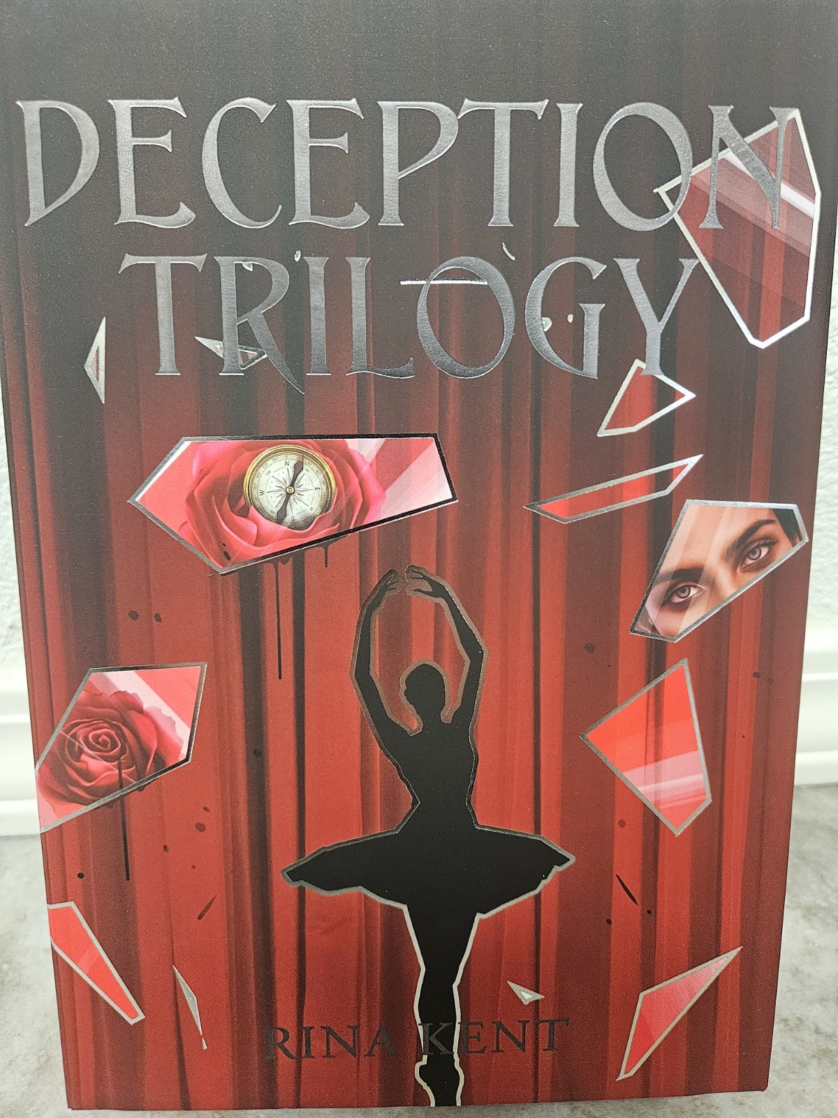 Rare Books For Days Crate Deception Trilogy Rina Kent Exclusive HC/Box – Red…