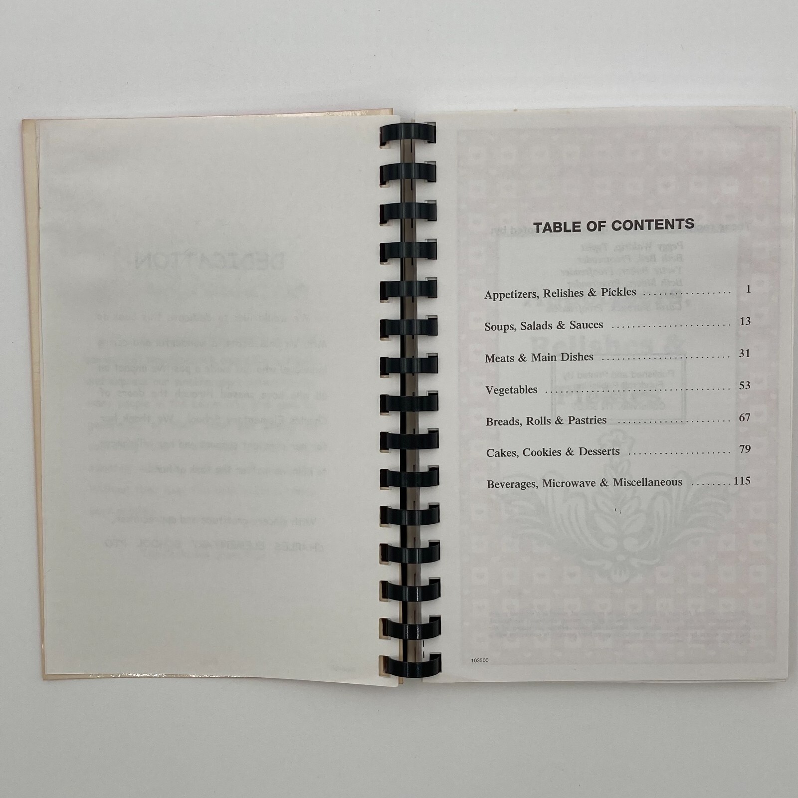 Charles Elementary School Cookbook Richmond, Indiana (1996, Spiral) 126 pages