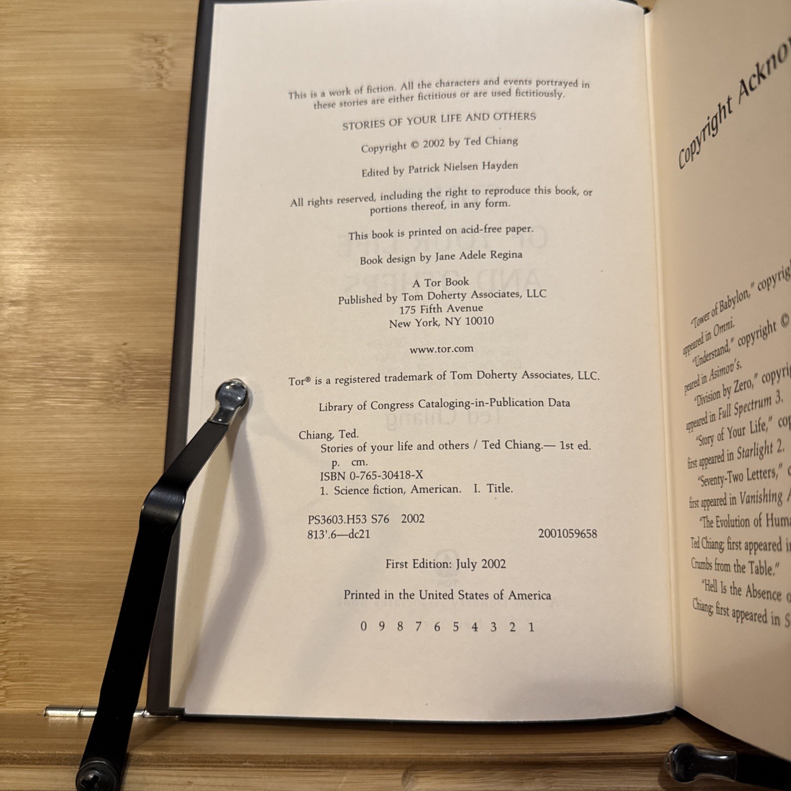 Stories of Your Life and Others – Ted Chiang (Hardcover) First Edition/Print