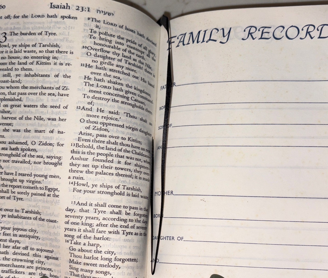 1955 The Holy Scriptures Jewish Publication Society Gold Leaf Edging EUC