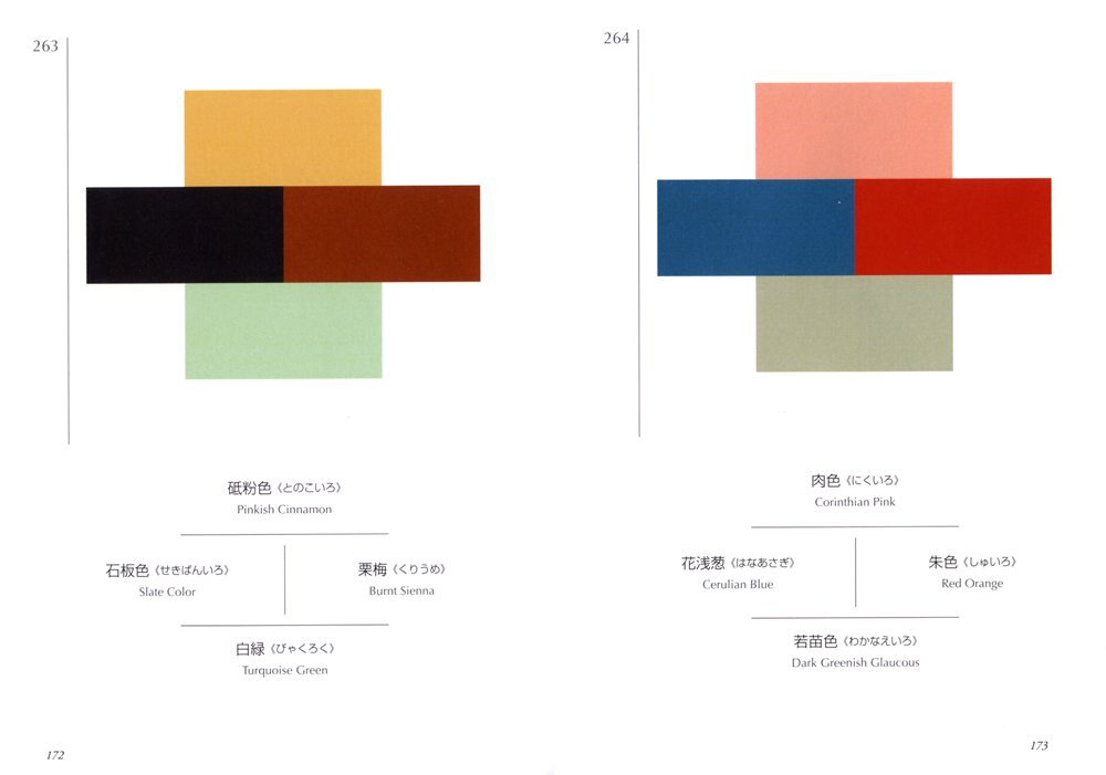 A Dictionary of Color Combinations Vol.1 ＆ 2 Japanese Creative 2 Books Set