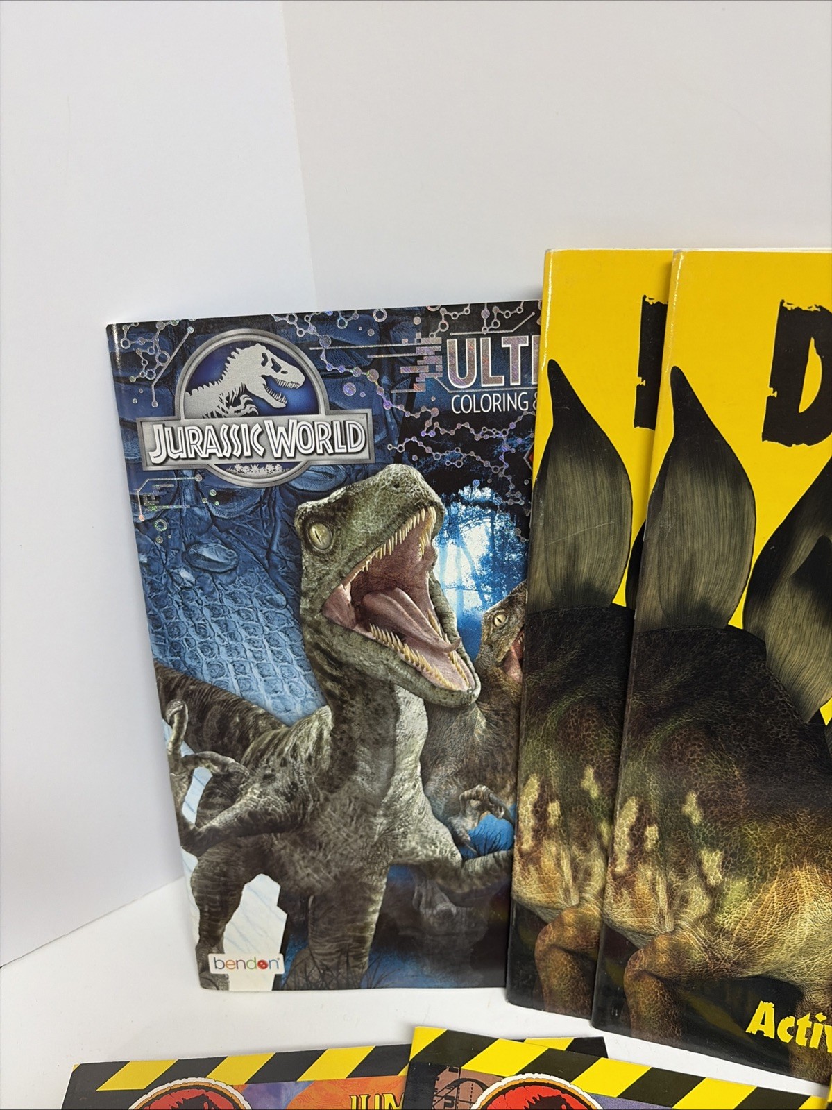 10 DINOSAURS ACTIVITY BOOKS. Paint, Color, Stickers & Puzzles NOS