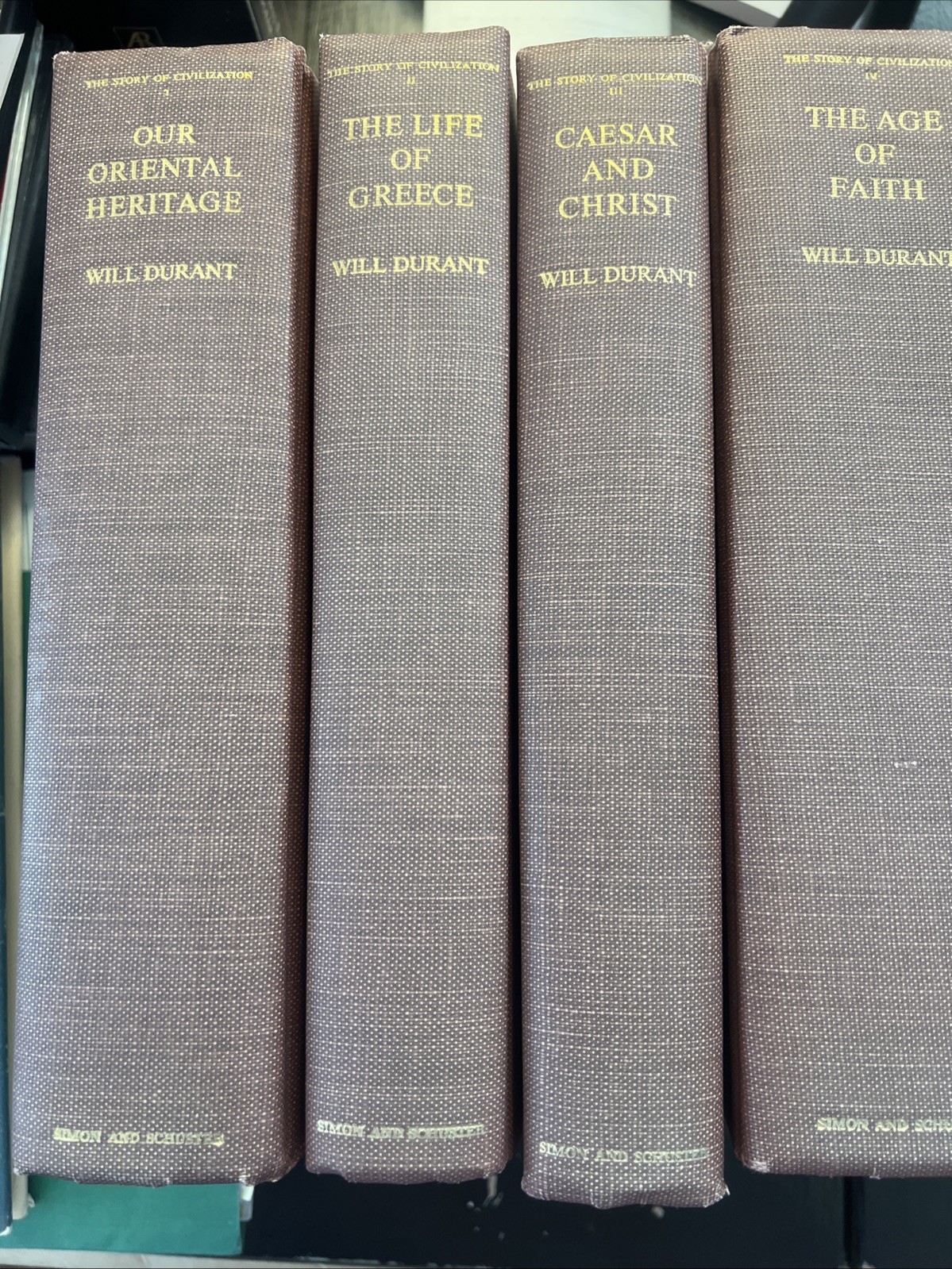 The Story Of Civilization – Will Durant (RED) PICK YOUR TITLE