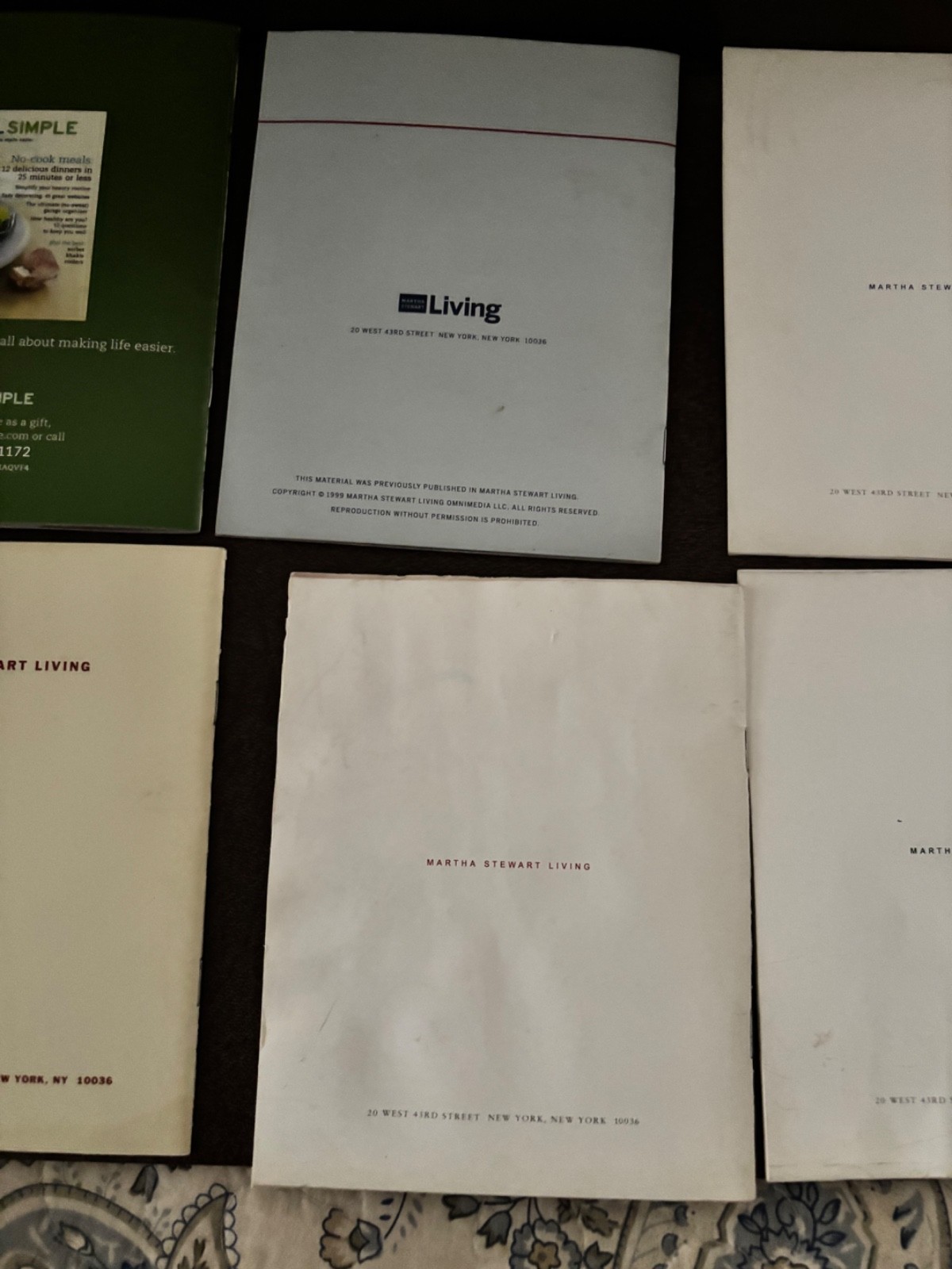 LOT OF MARTHA STEWART GOOD THINGS,HOMEMADE GIFTS&REAL SIMPLE SOLUTIONS PAPERBACK