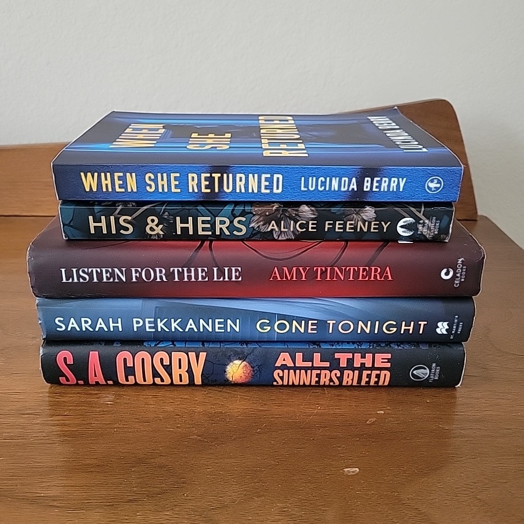 Best Sellers Psychological Thriller Whodunit Book Lot Of 5 Berry Feeney Cosby