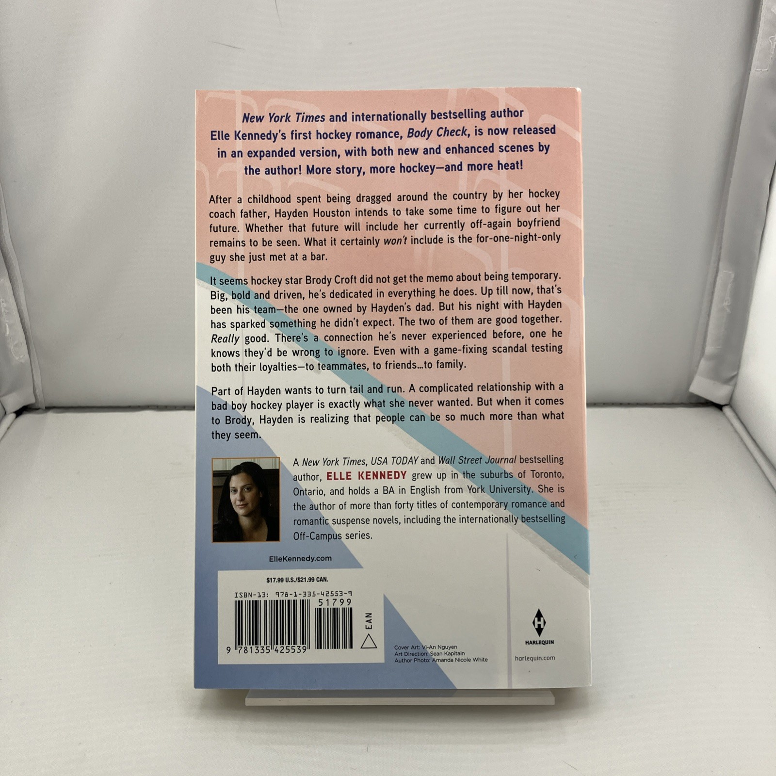 SIGNED Body Check (TPB) by Elle Kennedy with Stickers