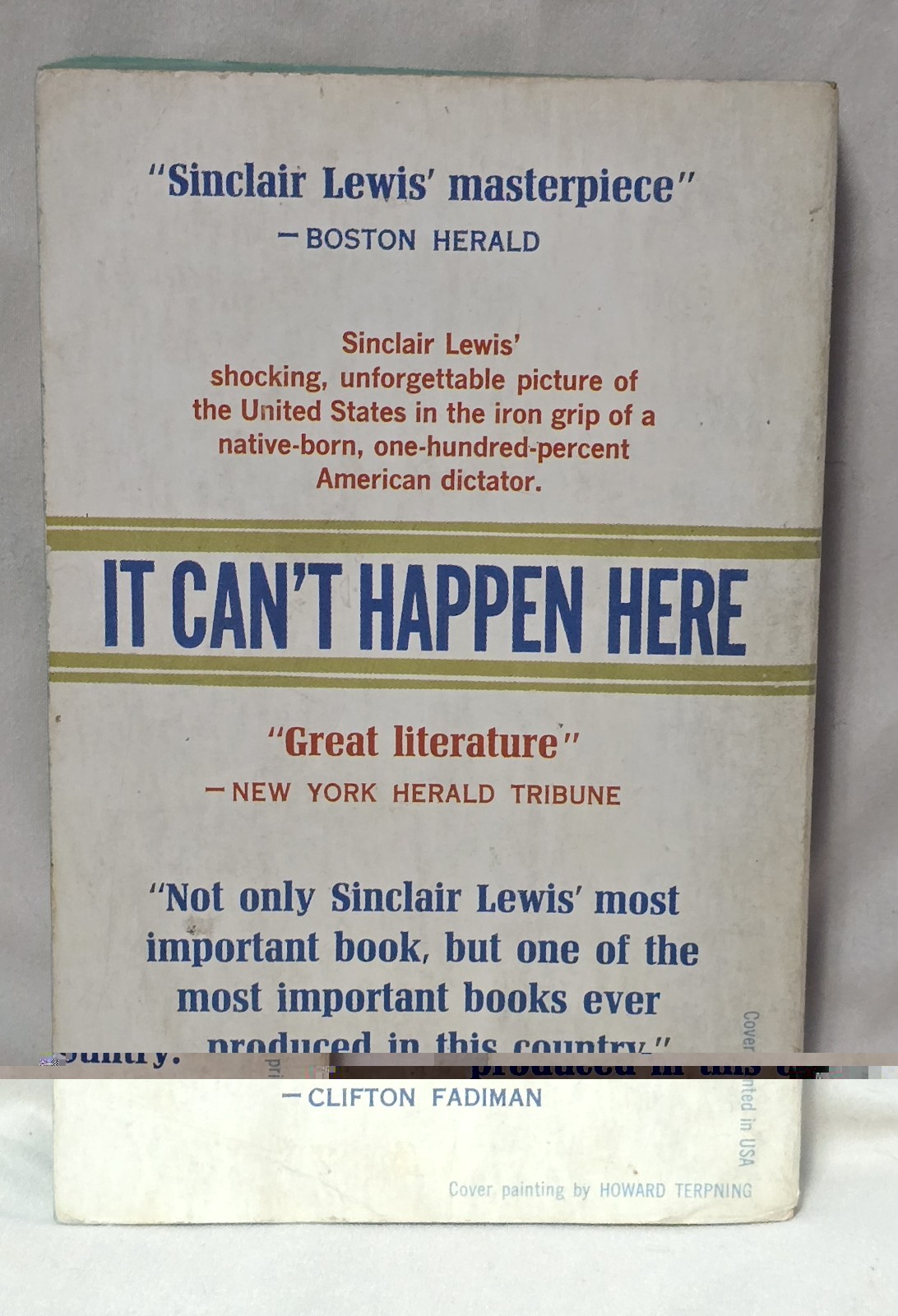 It Can’t Happen Here Sinclair Lewis Vintage Paperback 1st Dell Printing 1961