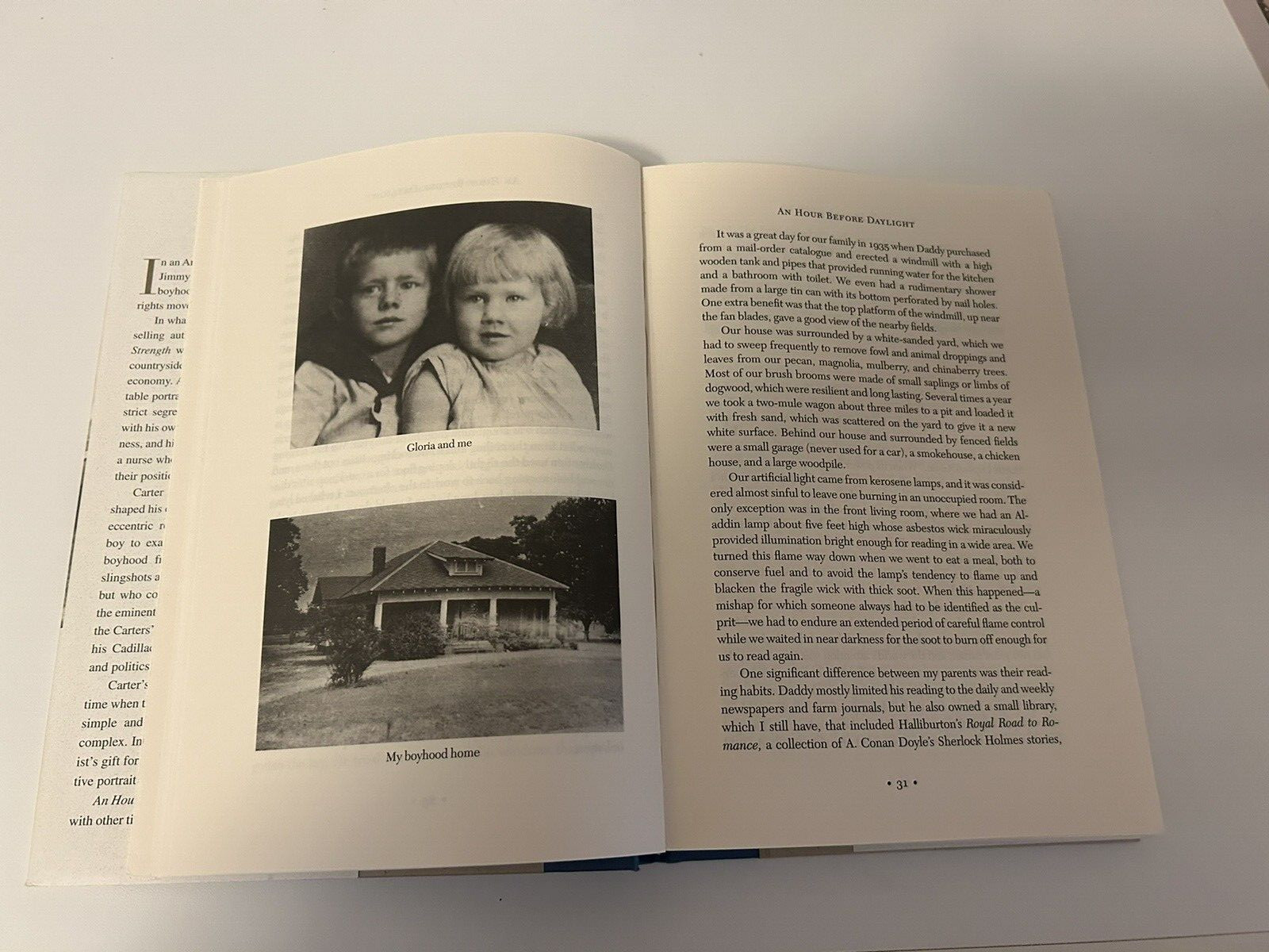 Signed Jimmy Carter An Hour Before Daylight First Ed HCDJ And Library Ticket