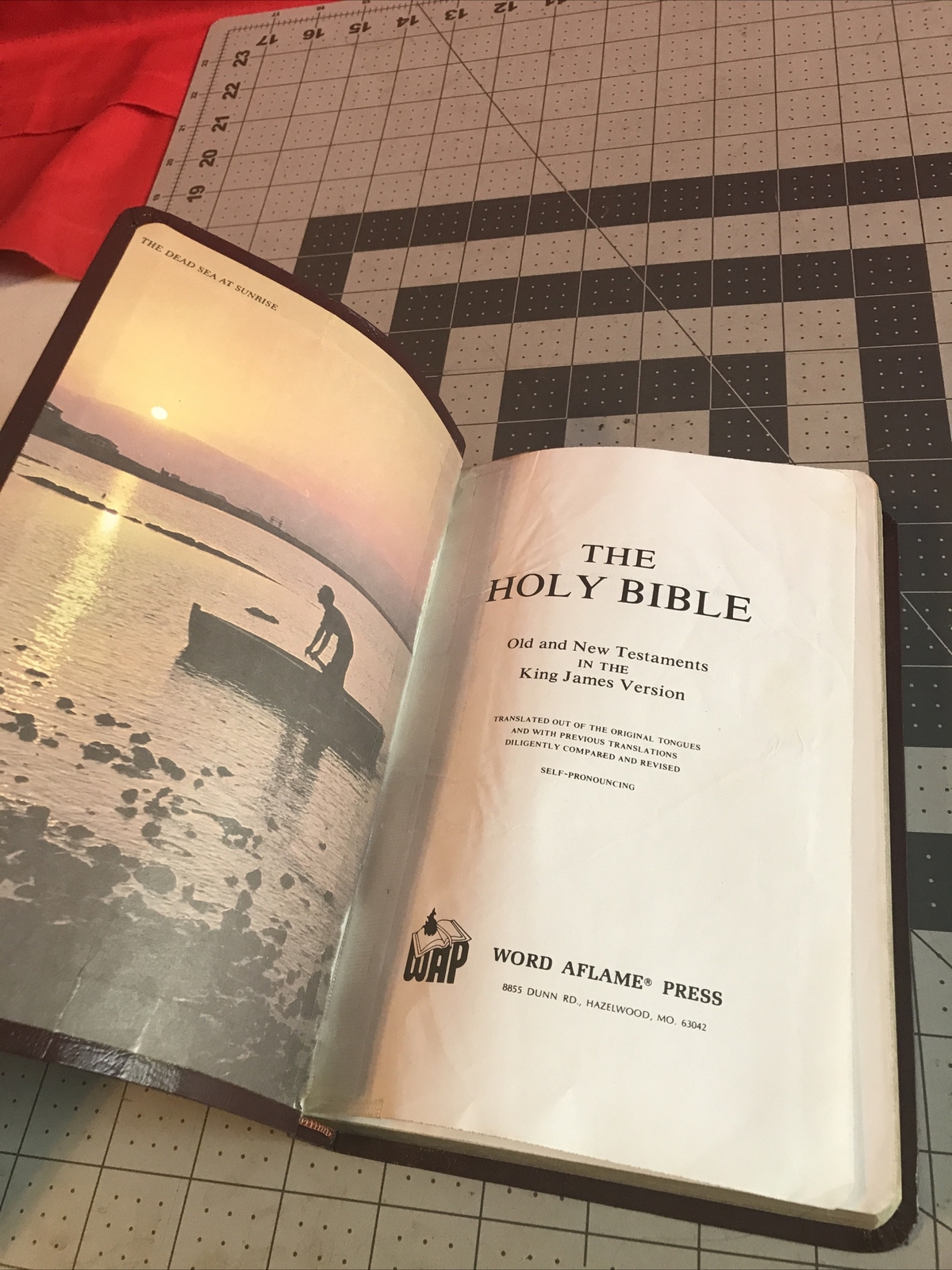 Vintage 1973 Holy Bible Concordance Red Letter Edition Word Aflame Press Rare