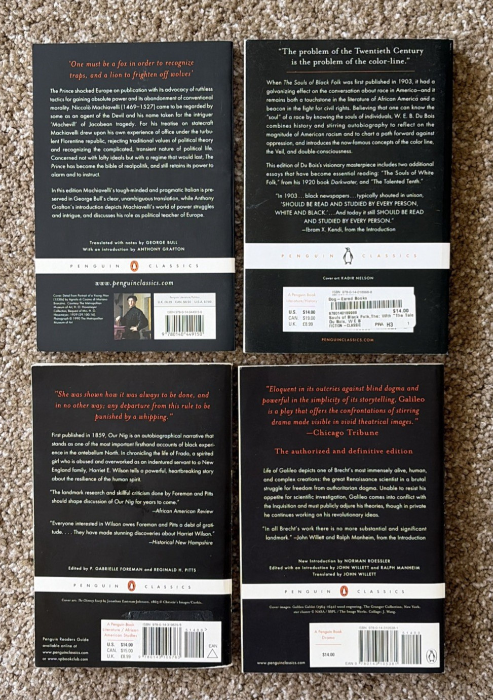 Lot Of 17 Penguin Classics Paperback Du Bois, Dante, Sinclair Lewis *VERY GOOD*