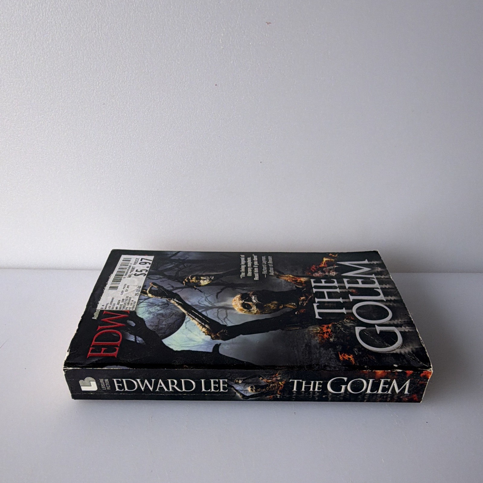 Edward Lee The Golem Trade Paperback 2009 After Dark Horror Fiction Signed