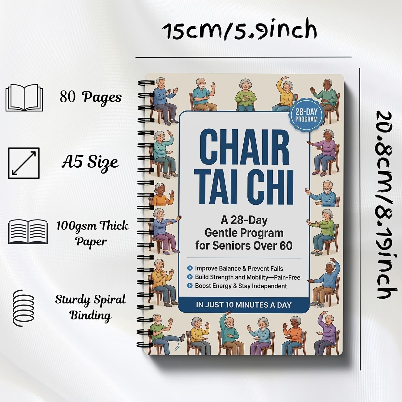 Chair Tai Chi for Seniors Over 60 Simple Seated Flows and 10Minute Routines f…