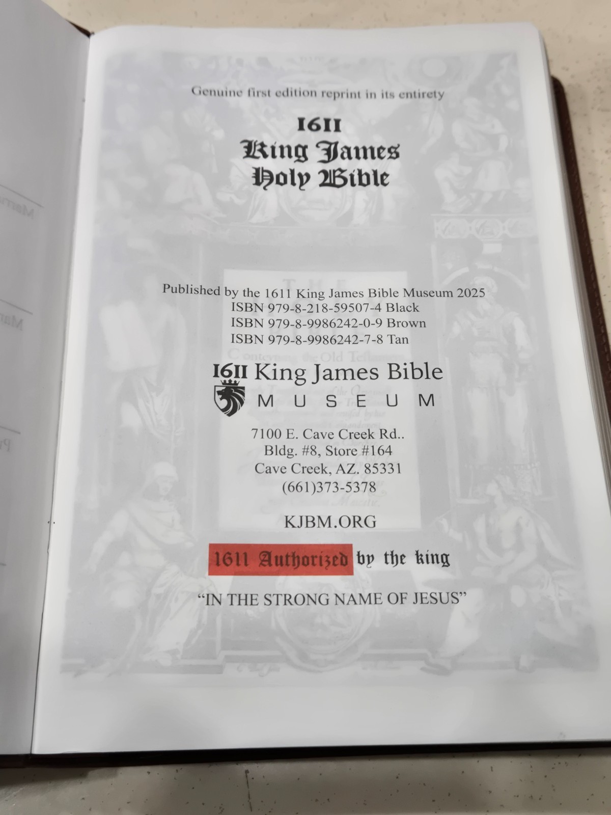 1611 King James Bible AV1611 Facsimile w/ Apocrypha in Faux Leather Softcover