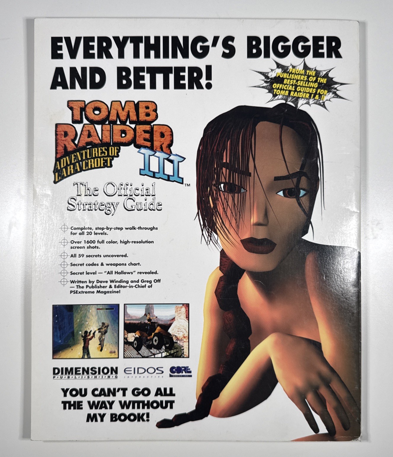 Tomb Raider III Adventures Of Lara Croft Official Strategy Guide Covers PS & PC