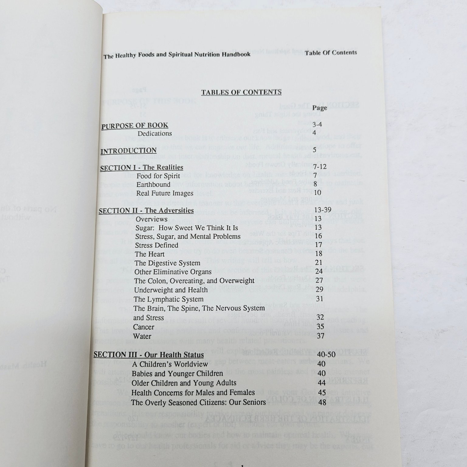 Spiritual Nutrition / Healthy Foods Handbook – Keith T. Wright 1989 Pbk