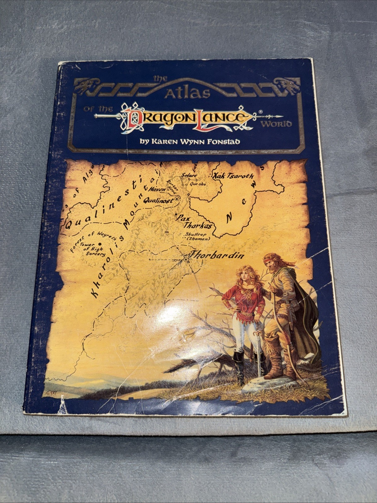 Atlas of the DRAGONLANCE World – TSR Karen Wynn Fonstad 1987 1st Printing 8448