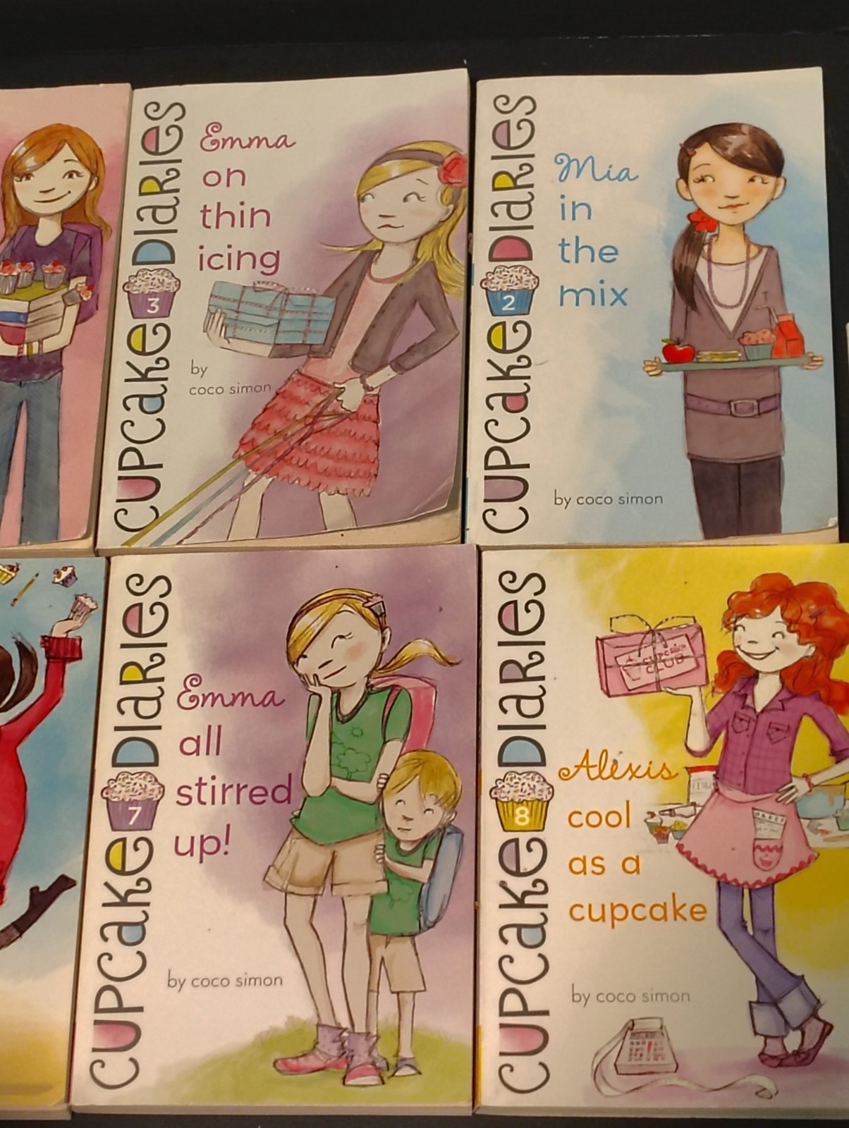9 Cupcake Diaries Book Lot Vols 1-10 No #4 Coco Simon