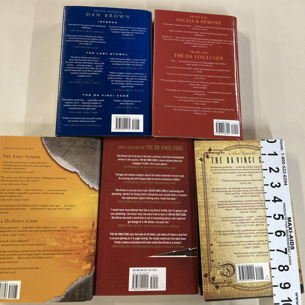 Rebecca Langdon Series lot of 5 HC DJ Dan Brown 2000s Good
