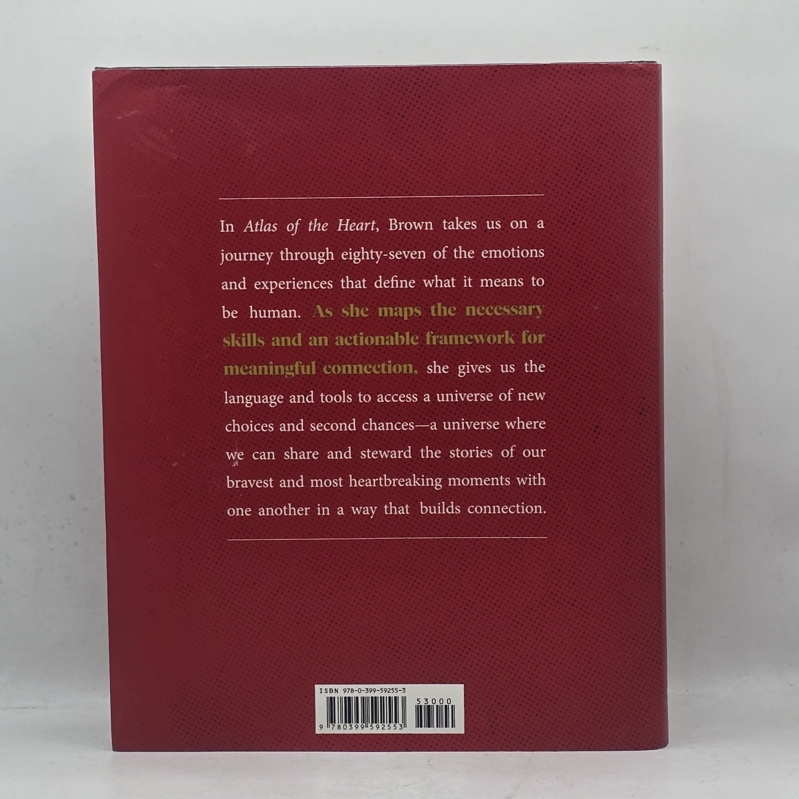 Brene Brown—Atlas of the Heart 2021 Hardcover with Dust Jacket VERY GOOD