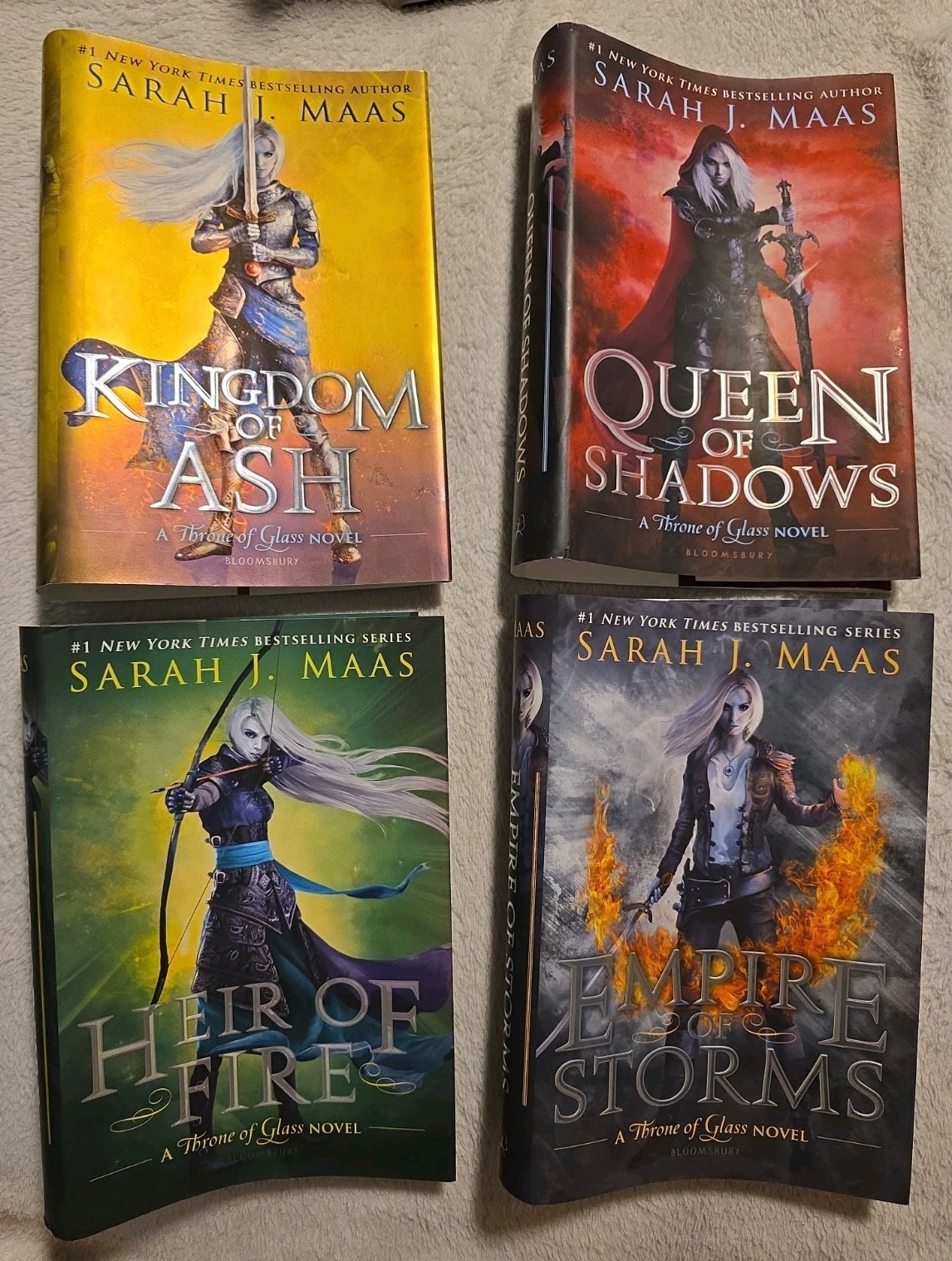 Throne Of Glass Box Set Hardcover Withe Nerdy Ink Dust Jackets Sarah J. Maas