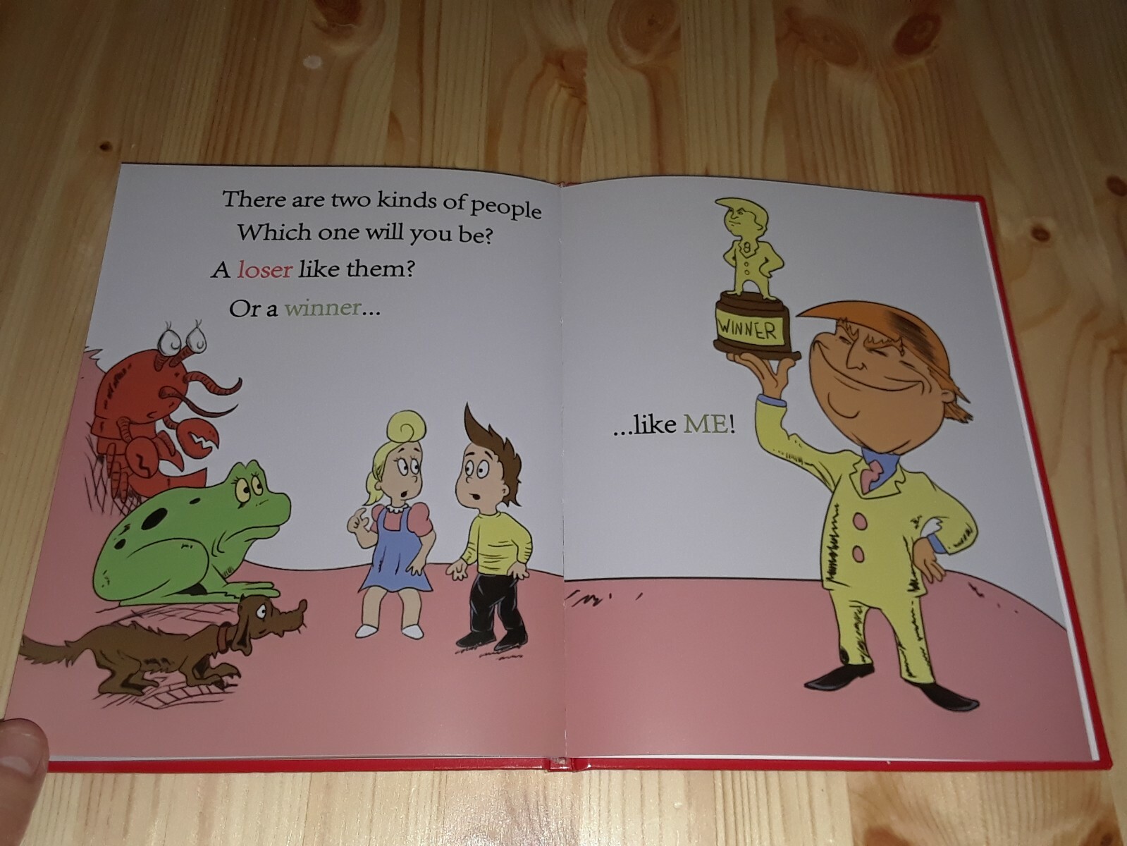 “Hardcover” Winners Aren’t Losers Children’s Book Donald Trump Jimmy Kimmel Maga