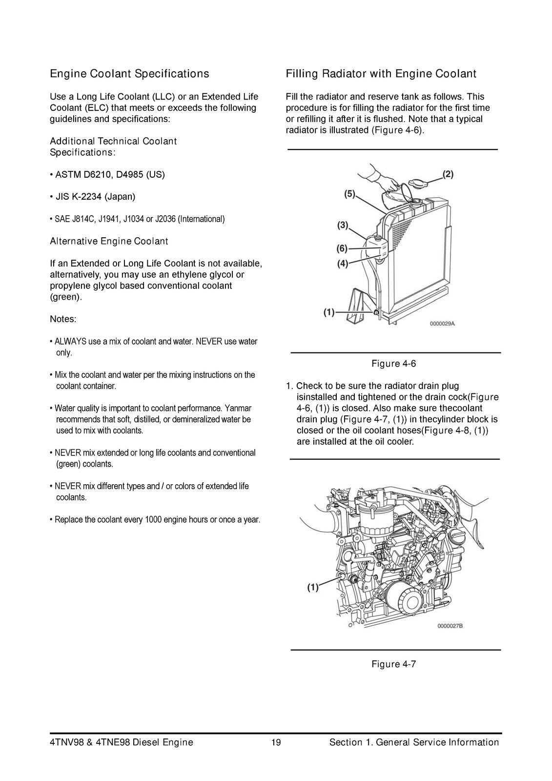YANMAR 4TNV98 4TNE98 Diesel Engine Service Manual 2008 – WIRE BIND – COVERED