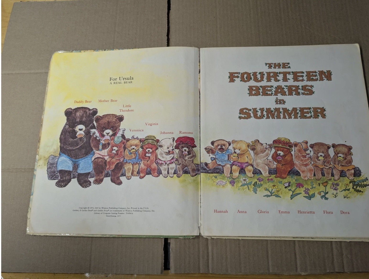 VTG The 14 Fourteen Bears in Summer and Winter Virginia Parsons & Evelyn Scott