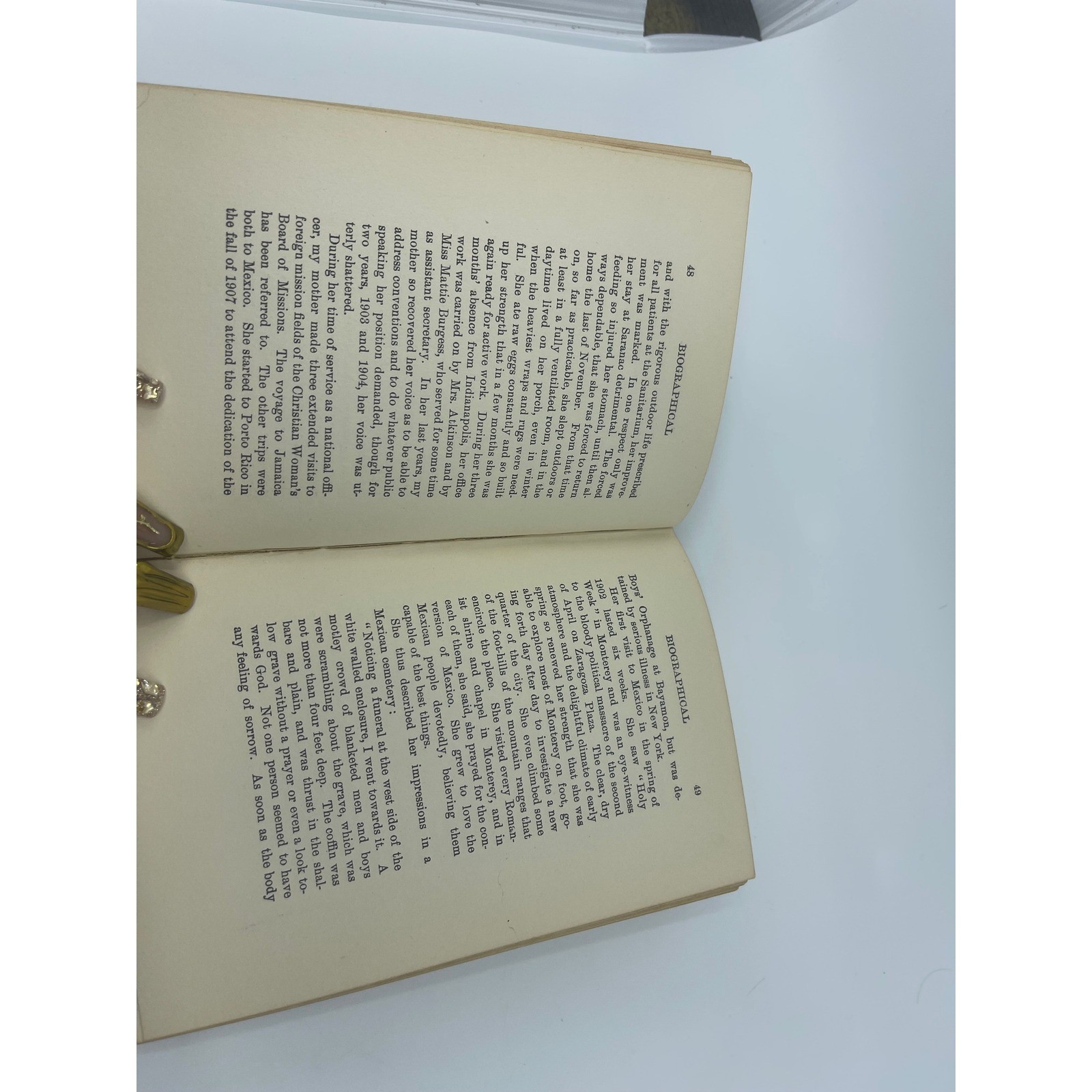 Antique Religious Christian Woman’s Board of Missions Book 1909 Helen Moses