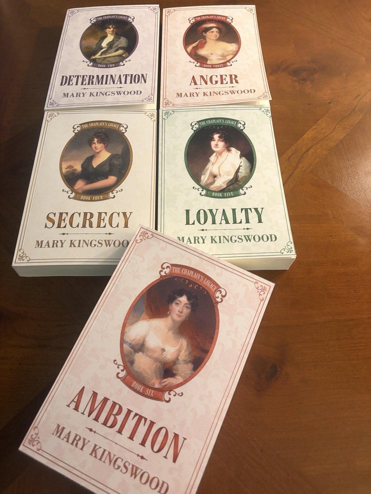 Lot of 5 Mary Kingswood/The Chaplain’s Legacy Series/PB Book Two-Six/Very Good