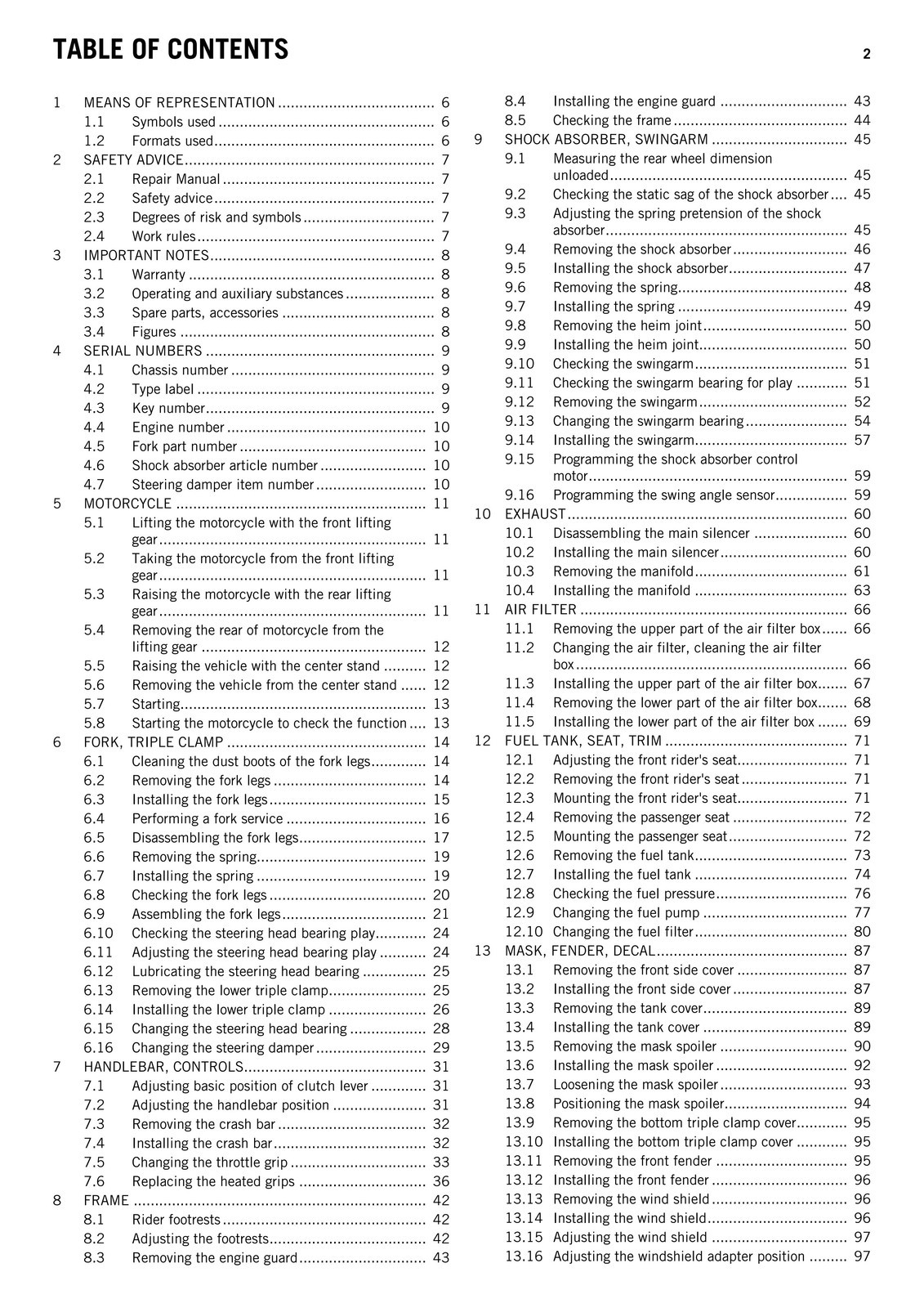 KTM 1290 Super Adventure Service Repair Manual 2016 – COIL BIND – TOUGH COVERS