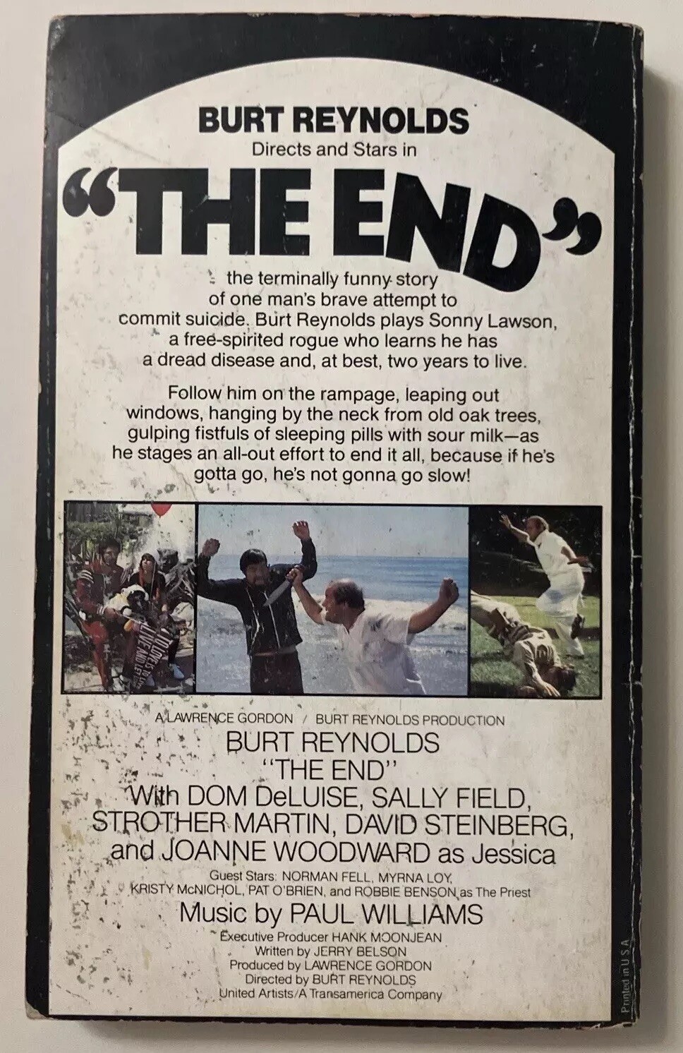 The End Movie Tie-In PB 1978 First Avon Printing Burt Reynolds VG Vintage