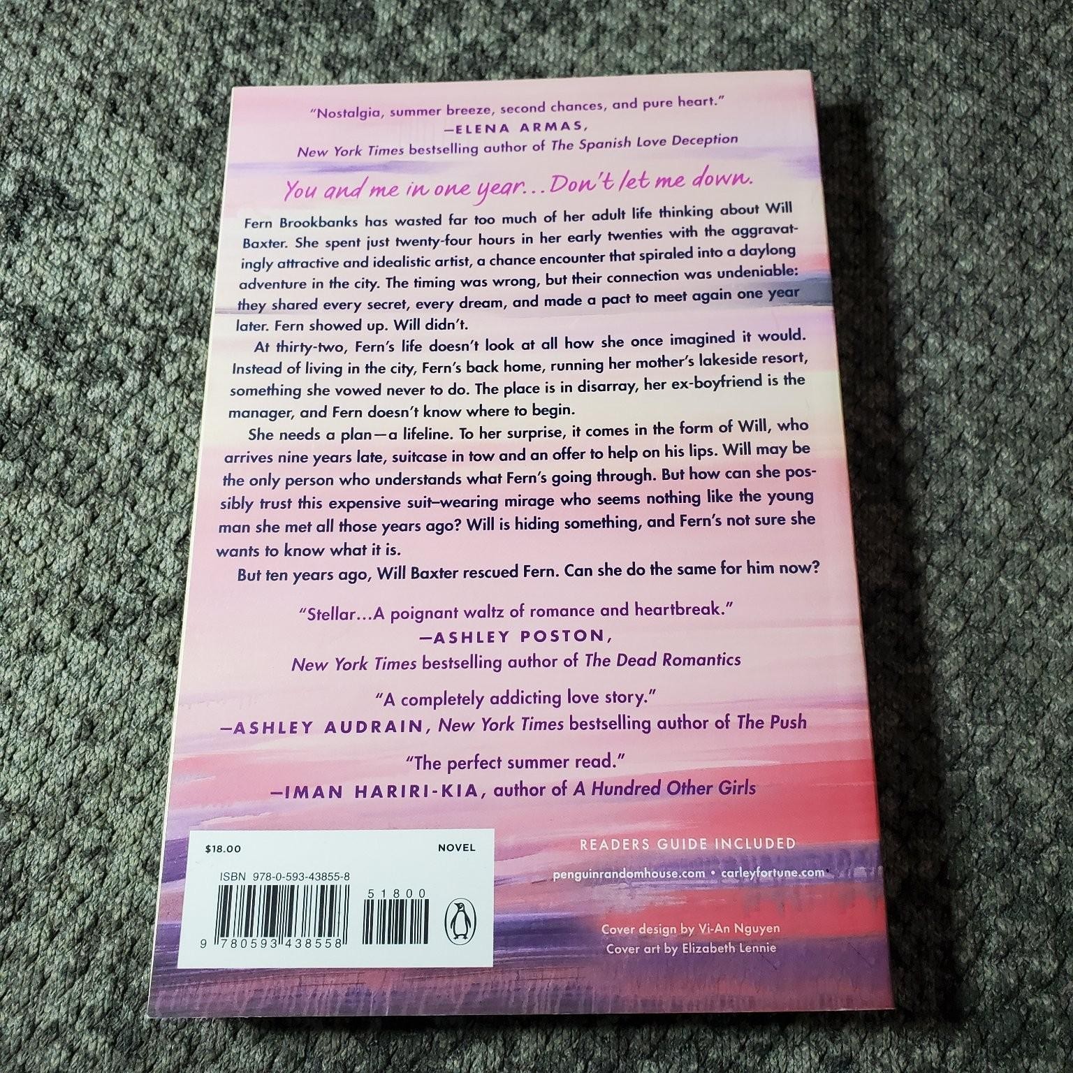Meet Me at the Lake Carley Fortune 2023 Romance Trade Paperback Book
