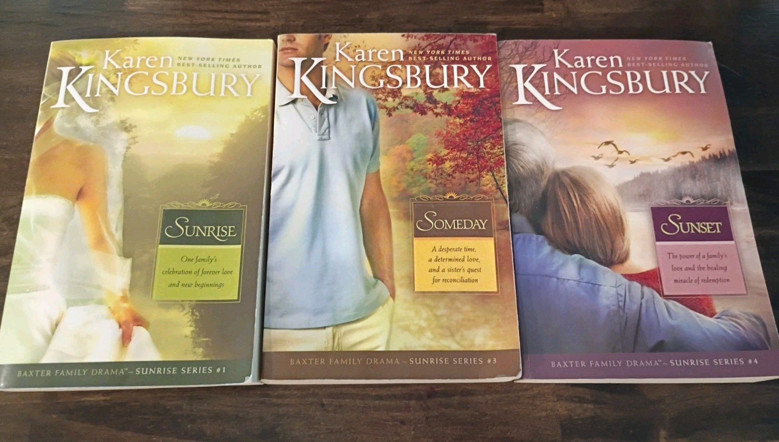 Karen Kingsbury Sunrise Series #1, 3, & 4 Series Baxter Family PB