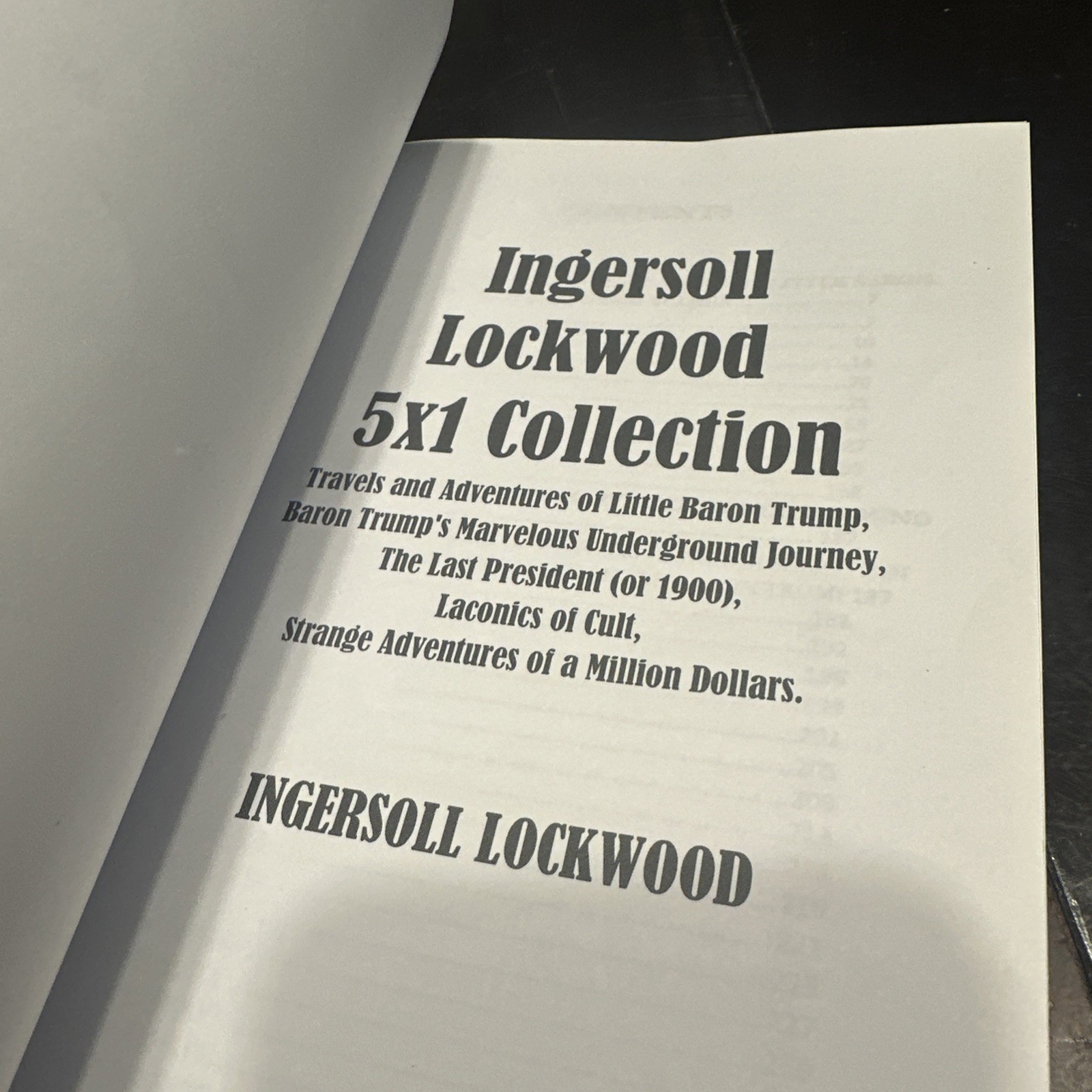Ingersoll Lockwood 5-in-1 Travels & Adventures of Little Baron Trump LN