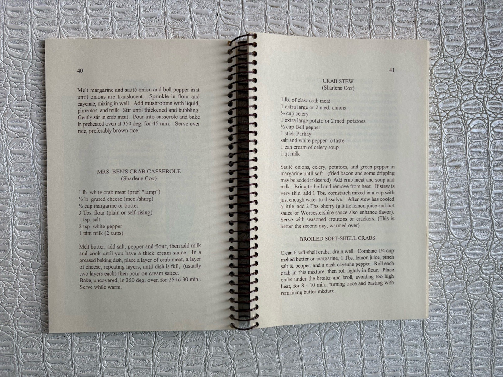 VTG Ashantilly Cookbook Darien Georgia Wire Spiral Bound Haynes Family 200 Pages