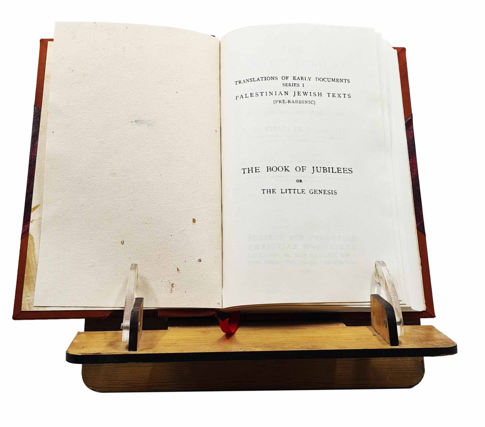 The Book of Jubilees, or, The little Genesis 1917 1917 [Leather Bound]