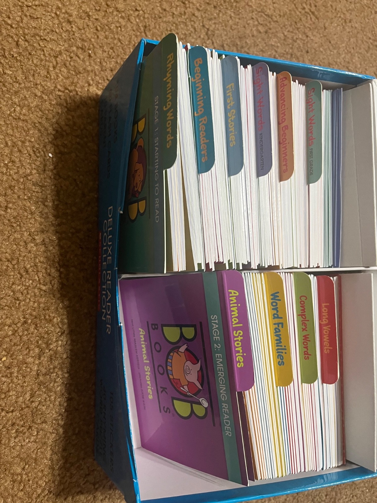 Bob’s Books Deluxe Reader Collection Boxed Set Incomplete 100 Books Flash Cards