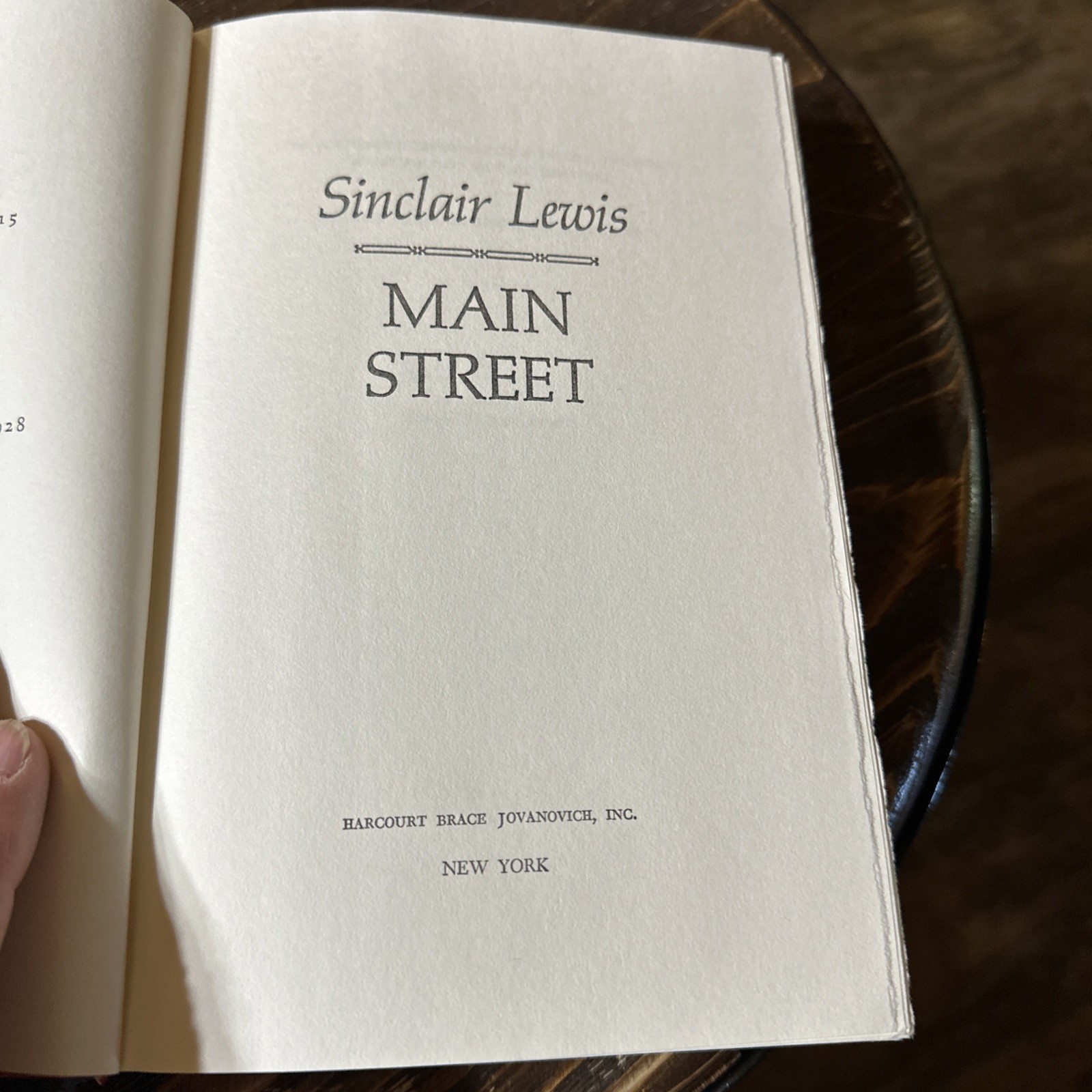Main Street by Sinclair Lewis, HC, 1948