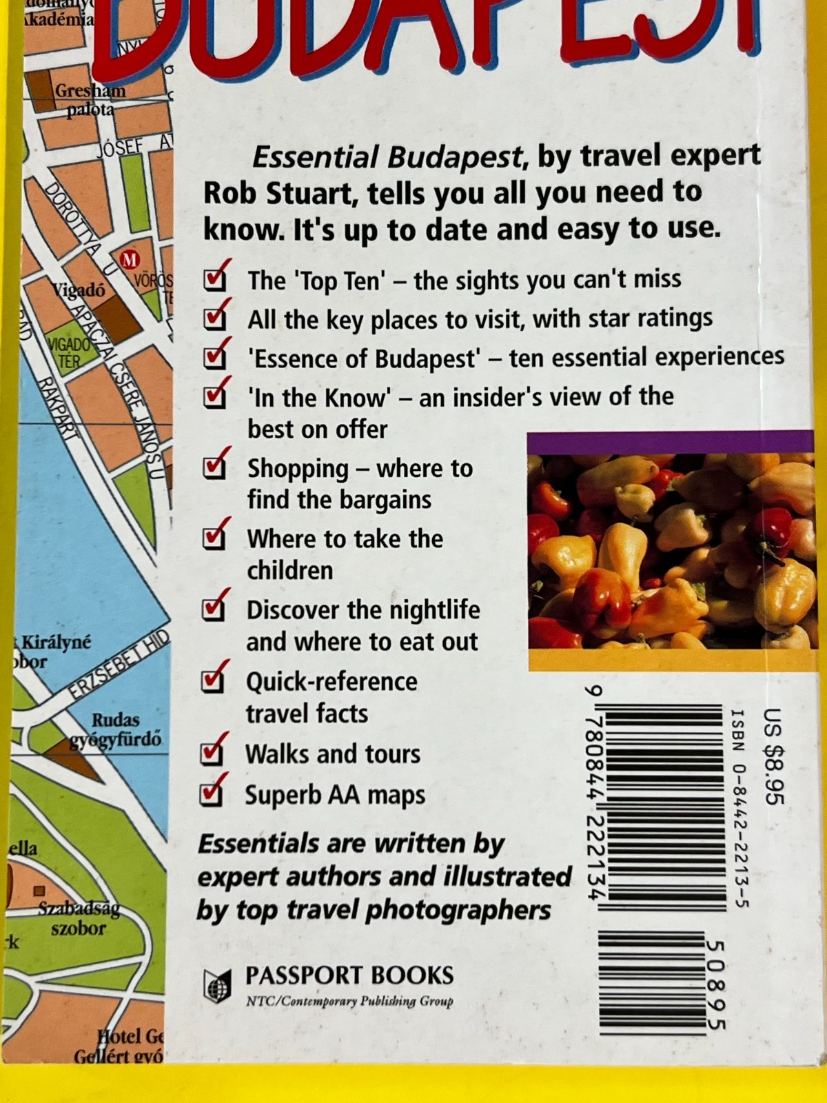 Essential BUDAPEST AAA Essential By Rob Stuart Passport Books ~ 126 pages ~ 1999