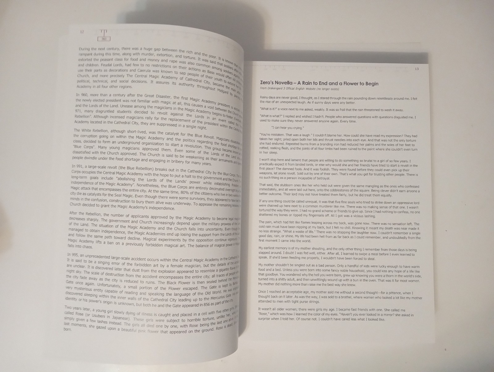 Yokoverse, Drakengard To NieR Lore Book, Hardcover Custom Print ♤