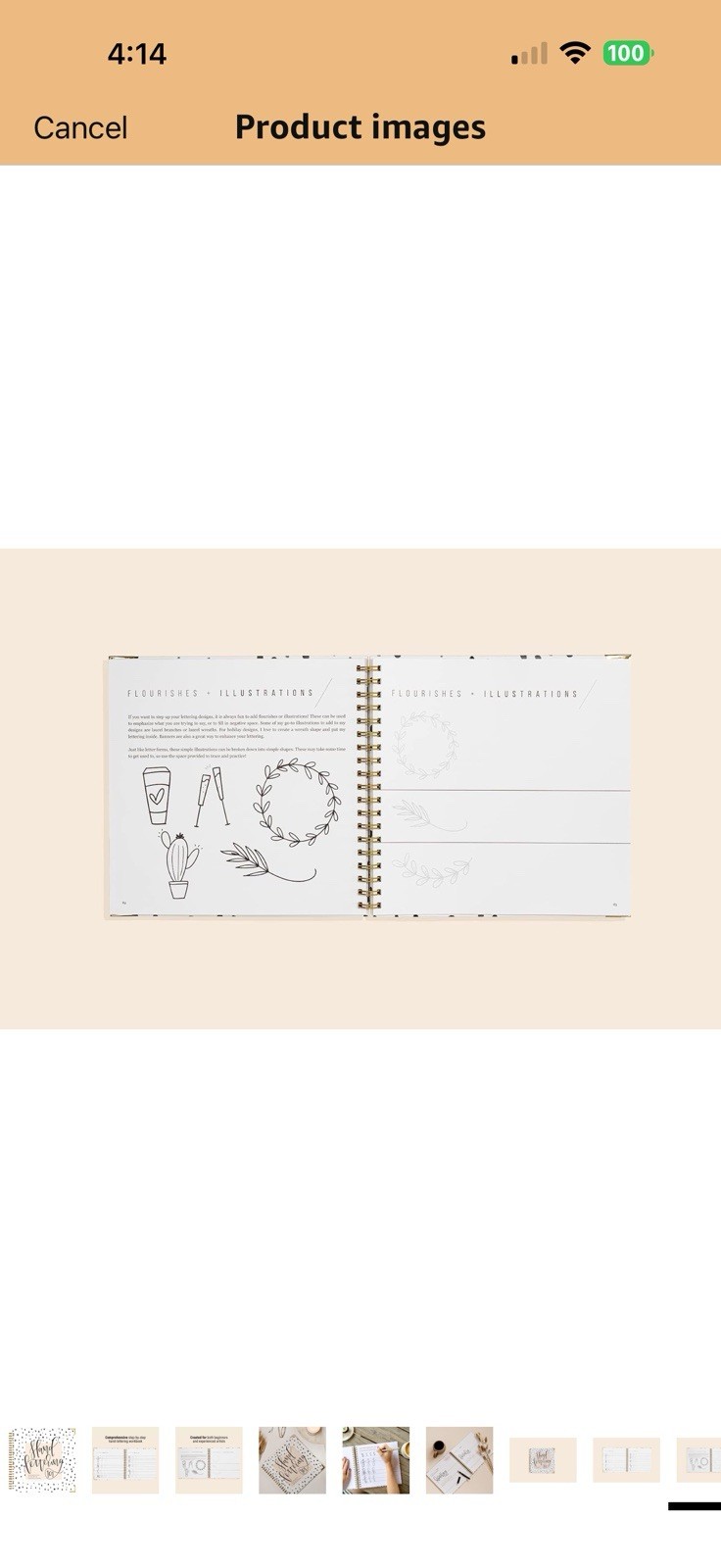 Hand Lettering 101 Step By Step Calligraphy Beginners Workbook 126 Pages New