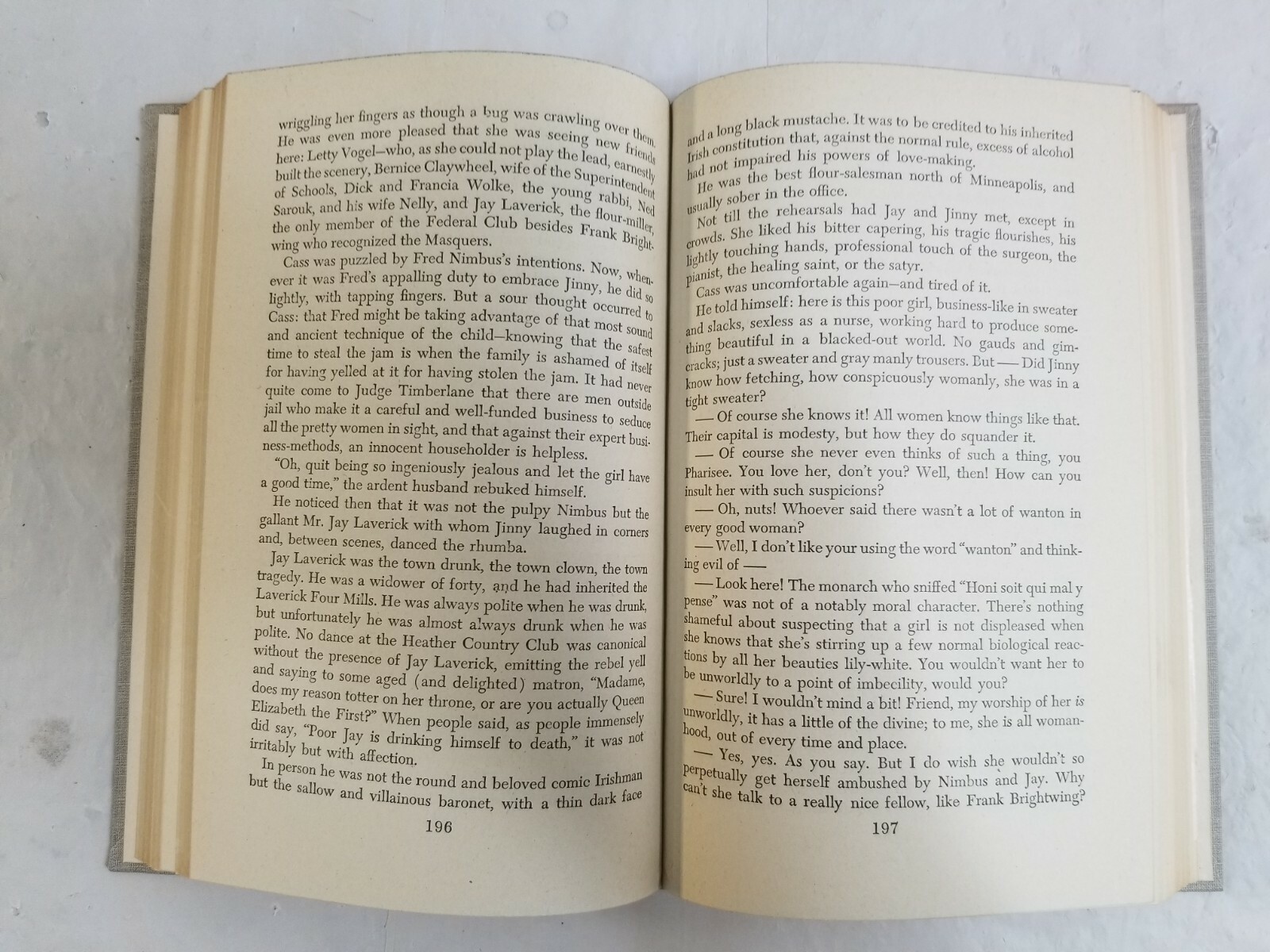 1945 CASS TIMBERLANE Hardcover Book by SINCLAIR LEWIS