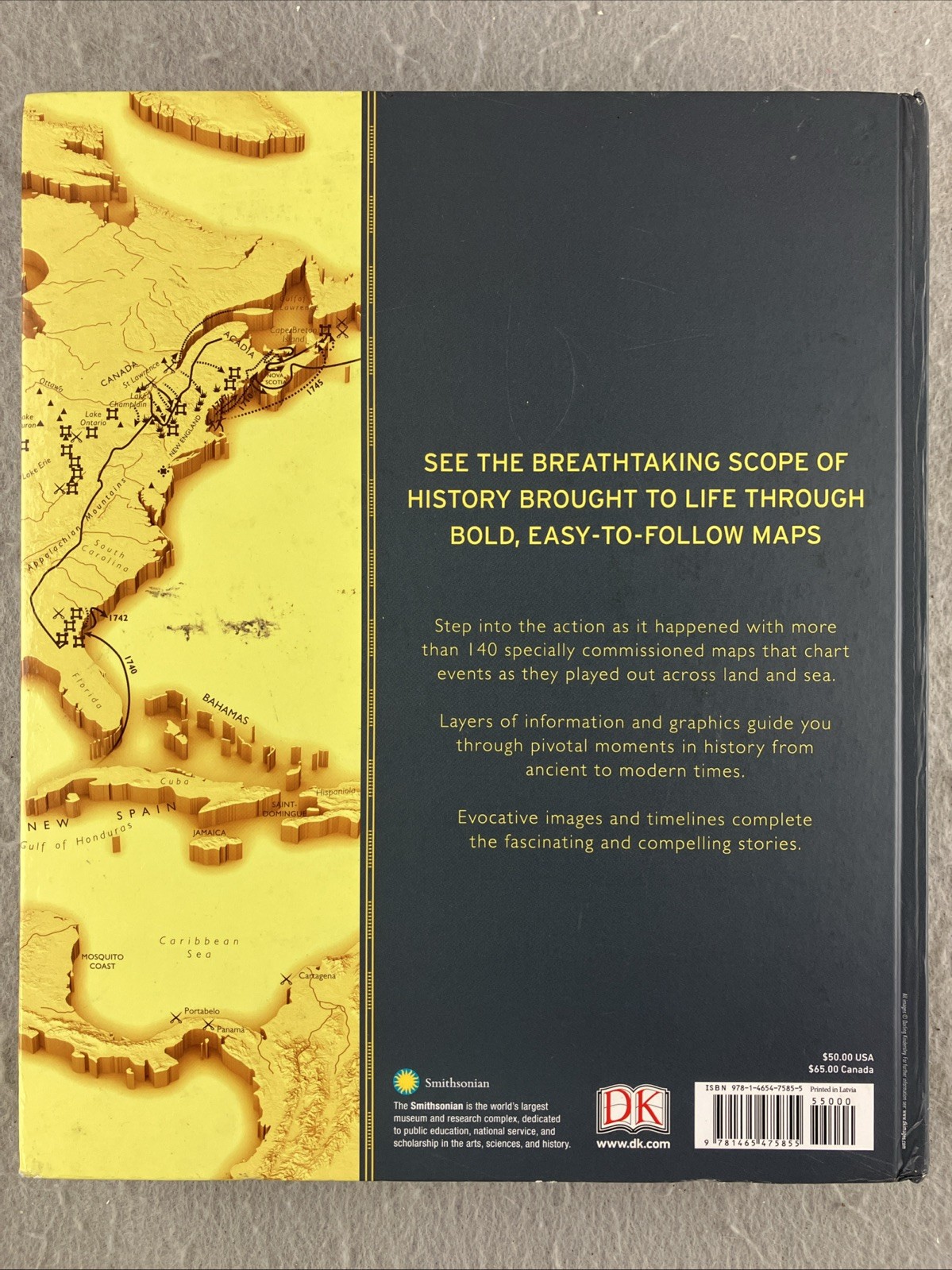 DK History of the World Map By Map Hardcover Multiple Illustrated
