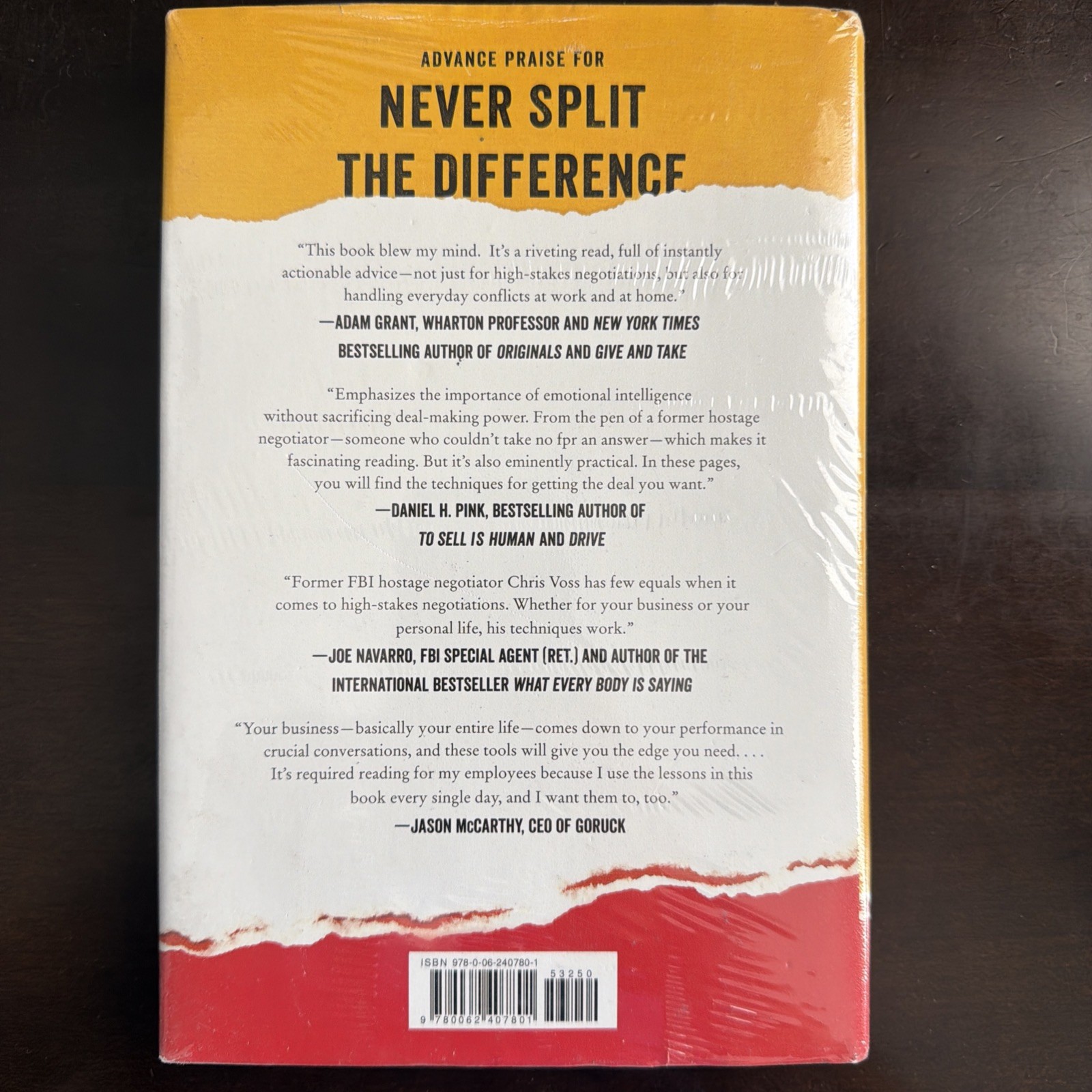 Never Split the Difference: Negotiating As If Your Life Depends On It