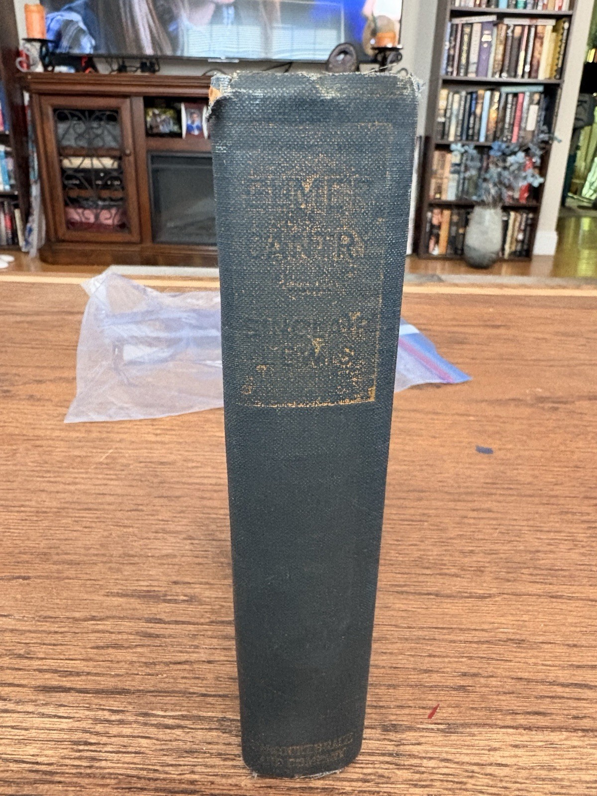 Sinclair Lewis Elmer Gantry Signed & Inscribed Hardcover Harcourt Brace 1927