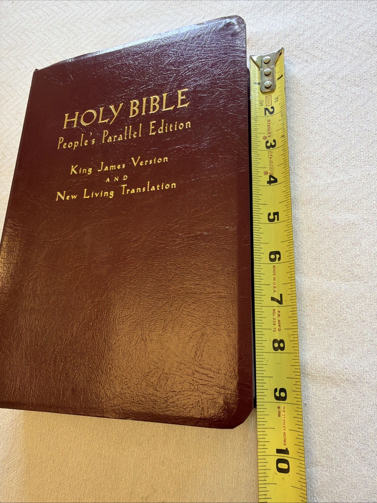 VTG 1997 Holy Bible: People’s Parallel Edition, KJV NLT Red Letter Leather Bound
