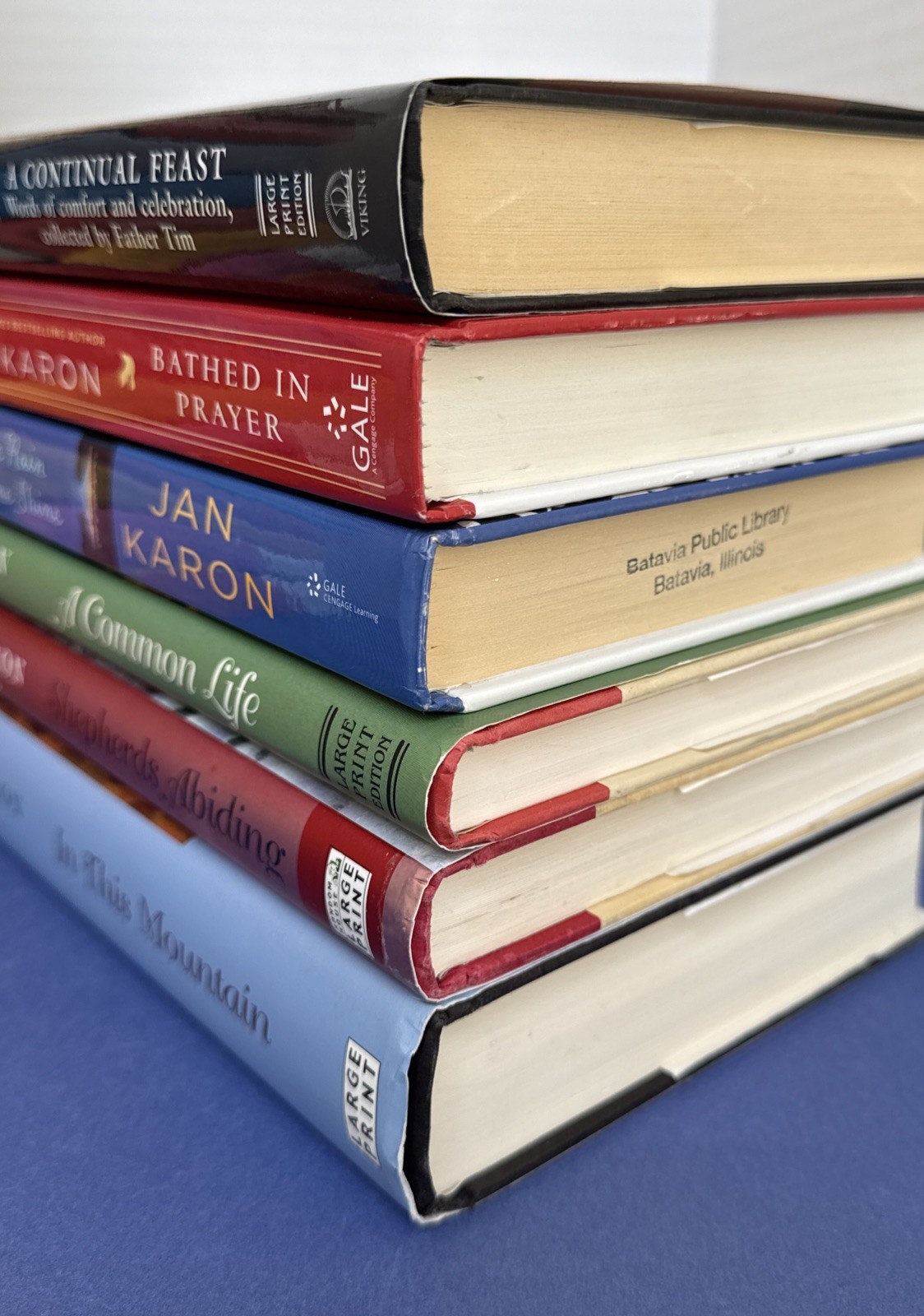 Lot Of 14 ~ Hardcover Books ~ Jan Karon ~ ALL LARGE PRINT ~ AT HOME IN MITFORD