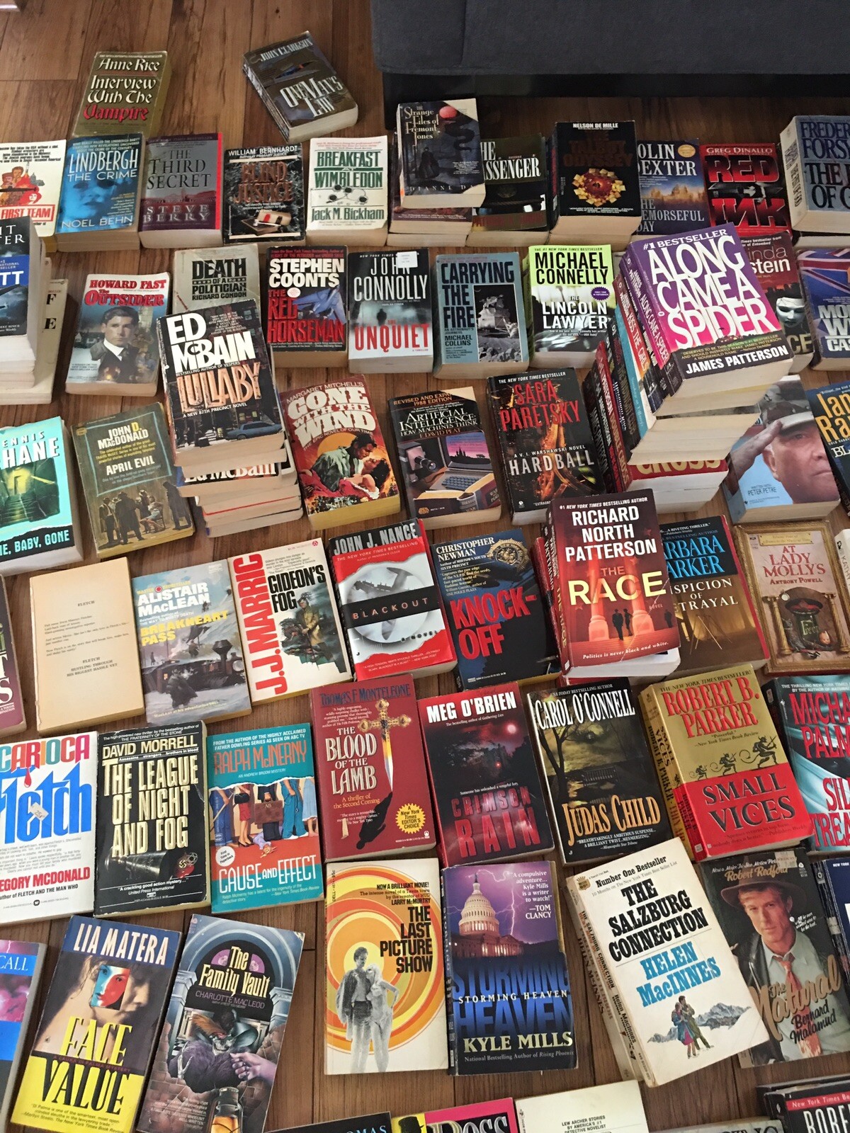 Mix Lot Of 10 Suspense Crime Mystery Thriller Fiction Paperback Books Random