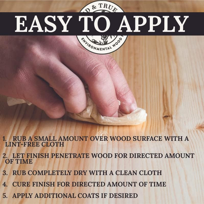 Original Wood Finish, 8 Oz. – Linseed Oil & Beeswax Blend, Ideal for All Woodwor
